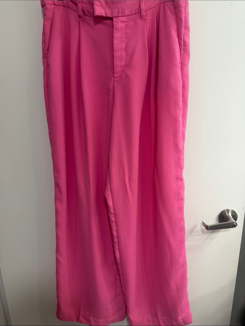 Wide-Leg Pink Women’s Pants